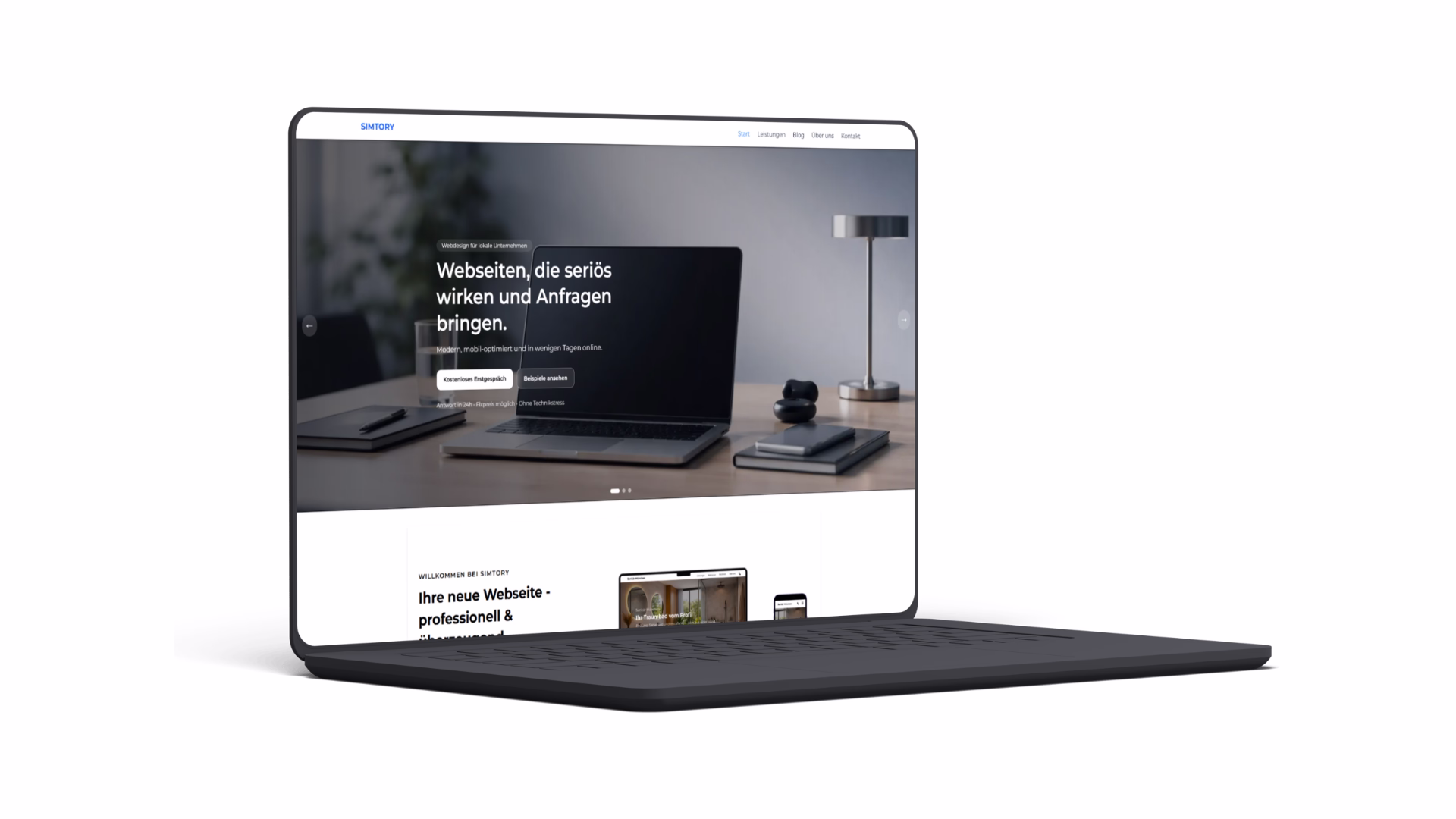 Simtory - Beigeistert von Webseite